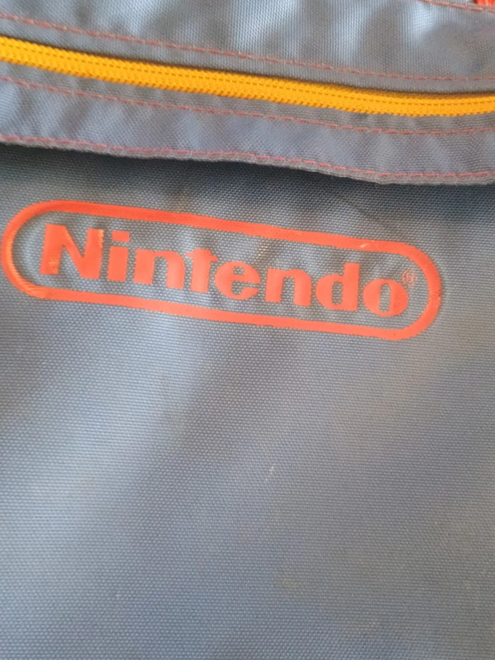 Vintage Nintendo Blue and Red Travel Case - Portable Gaming Bag